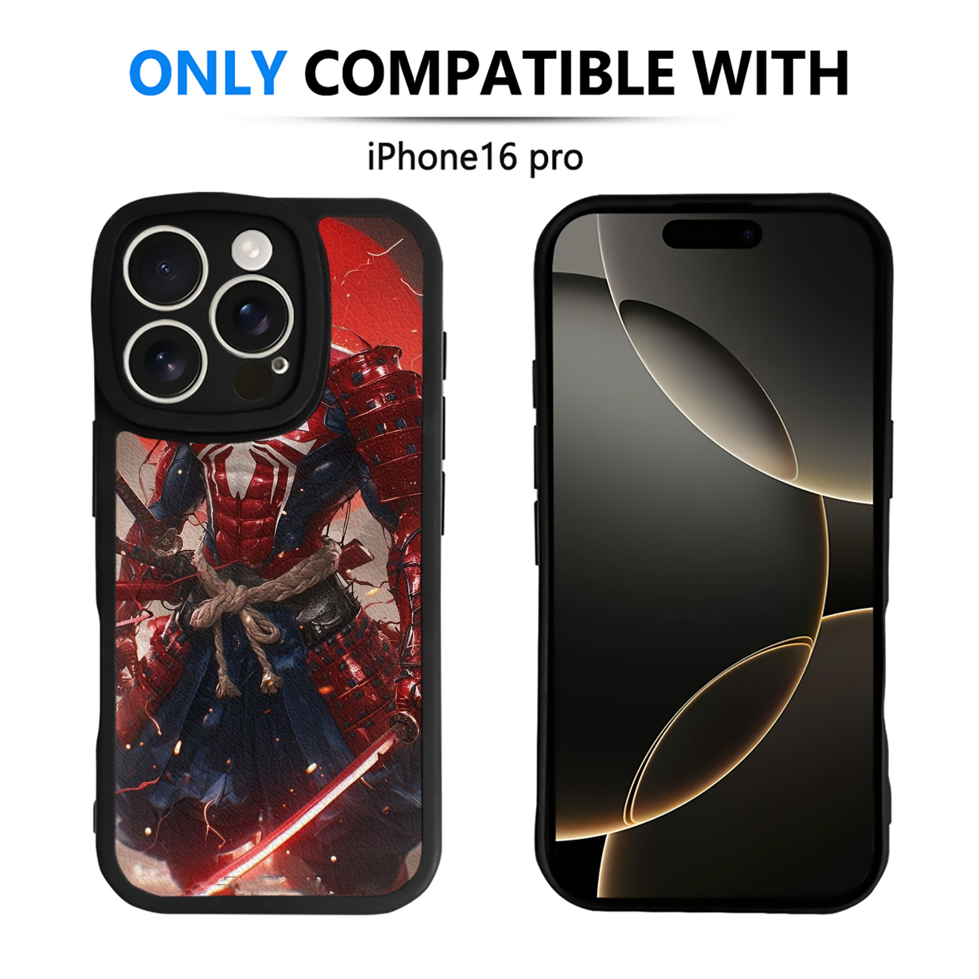（画像用） Spider Man スパイダーマン 【iPhone 16シリーズ対応】シリコンスマホケース（レザー調） 材質：シリコン